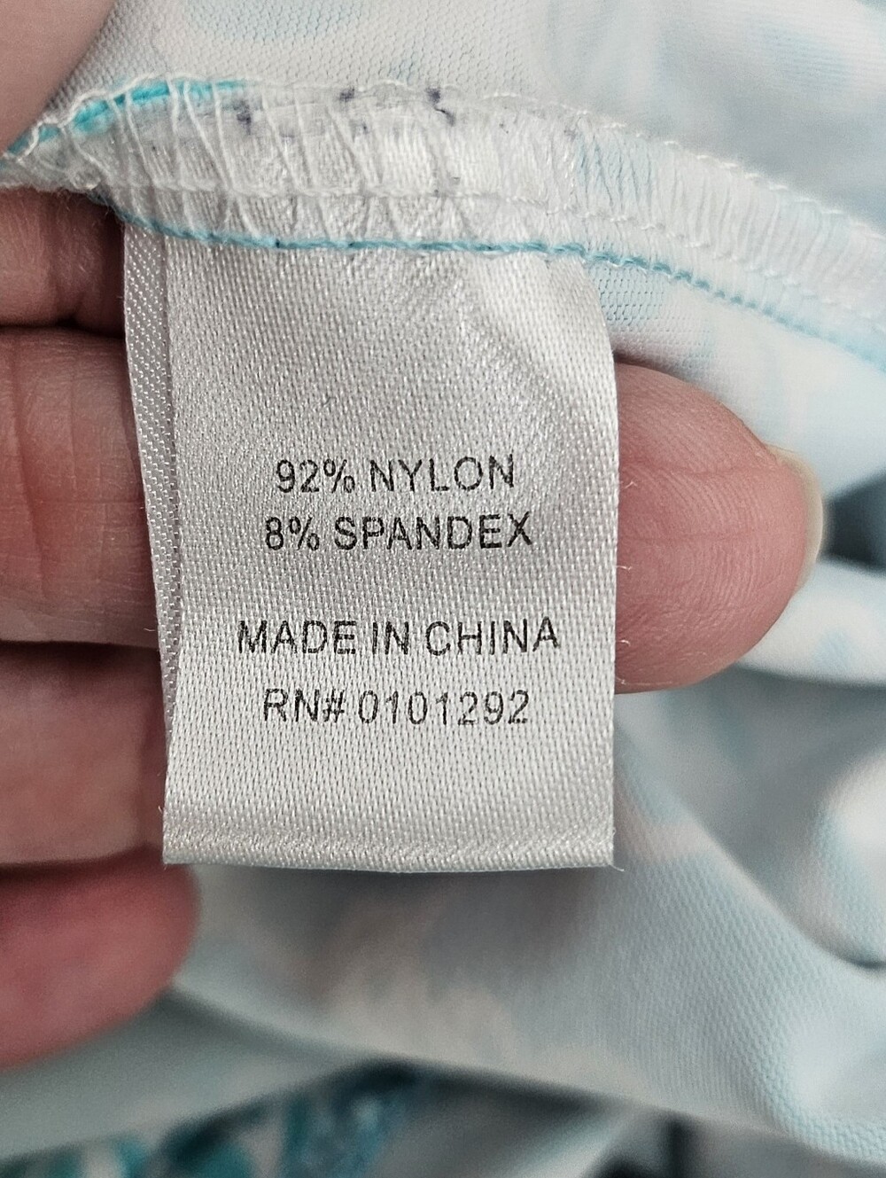 Lulu B Medium Aqua White Sundress Sleeveless Activeware Travel - Picture 6 of 9